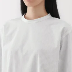 Women's Easy-Dry Broadcloth Striped Long Sleeve Blouse