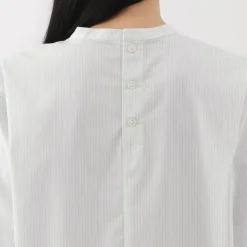 Women's Easy-Dry Broadcloth Striped Long Sleeve Blouse