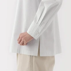 Women's Easy-Dry Broadcloth Striped Long Sleeve Blouse