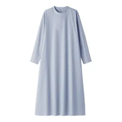 Women's Easy-Dry Broadcloth Long Sleeve Pullover Striped Dress