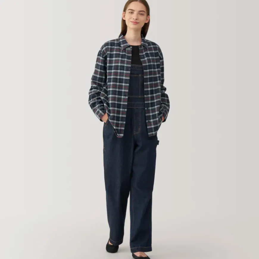 Women's Flannel Regular Collar Long Sleeve Patterned Shirt
