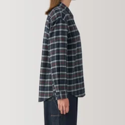 Women's Flannel Regular Collar Long Sleeve Patterned Shirt