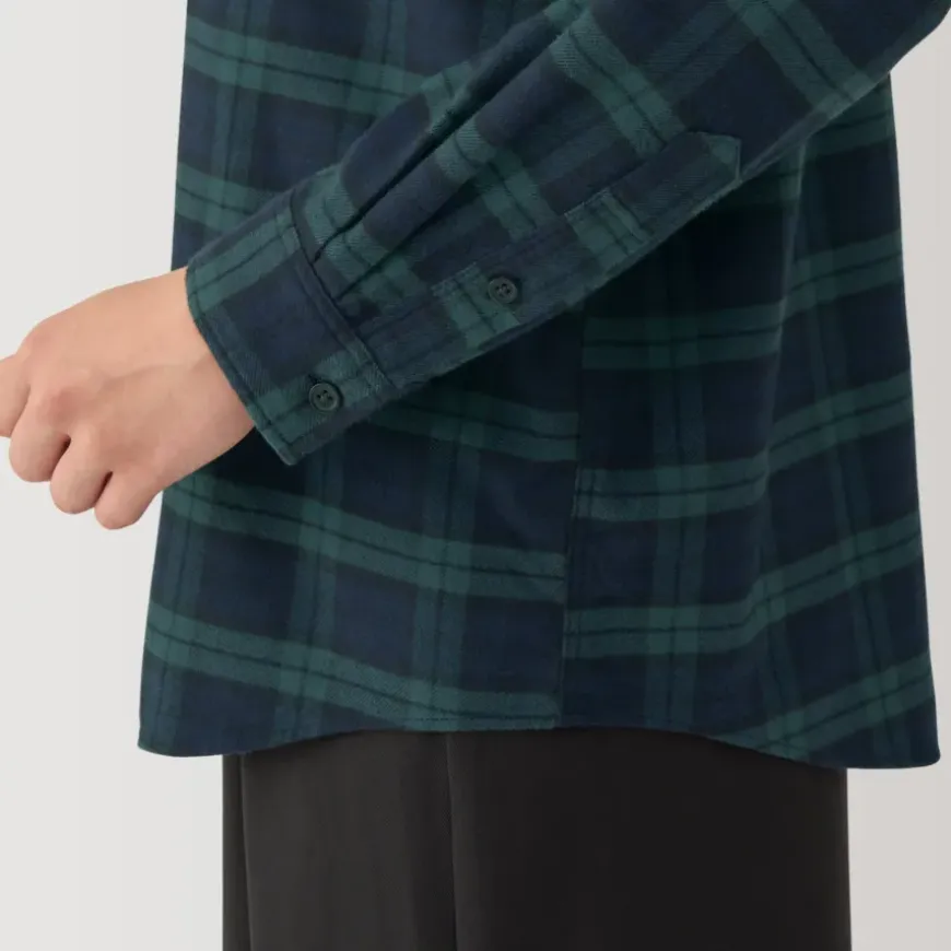 Women's Flannel Regular Collar Long Sleeve Patterned Shirt