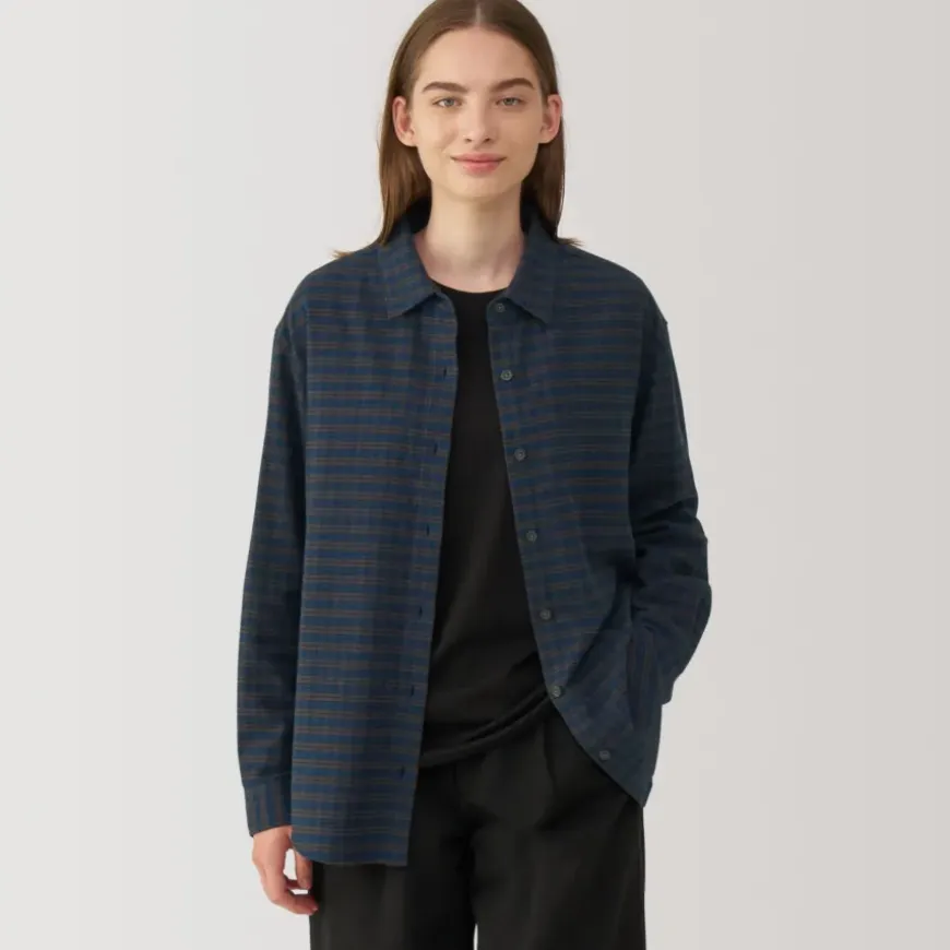 Women's Flannel Regular Collar Long Sleeve Patterned Shirt