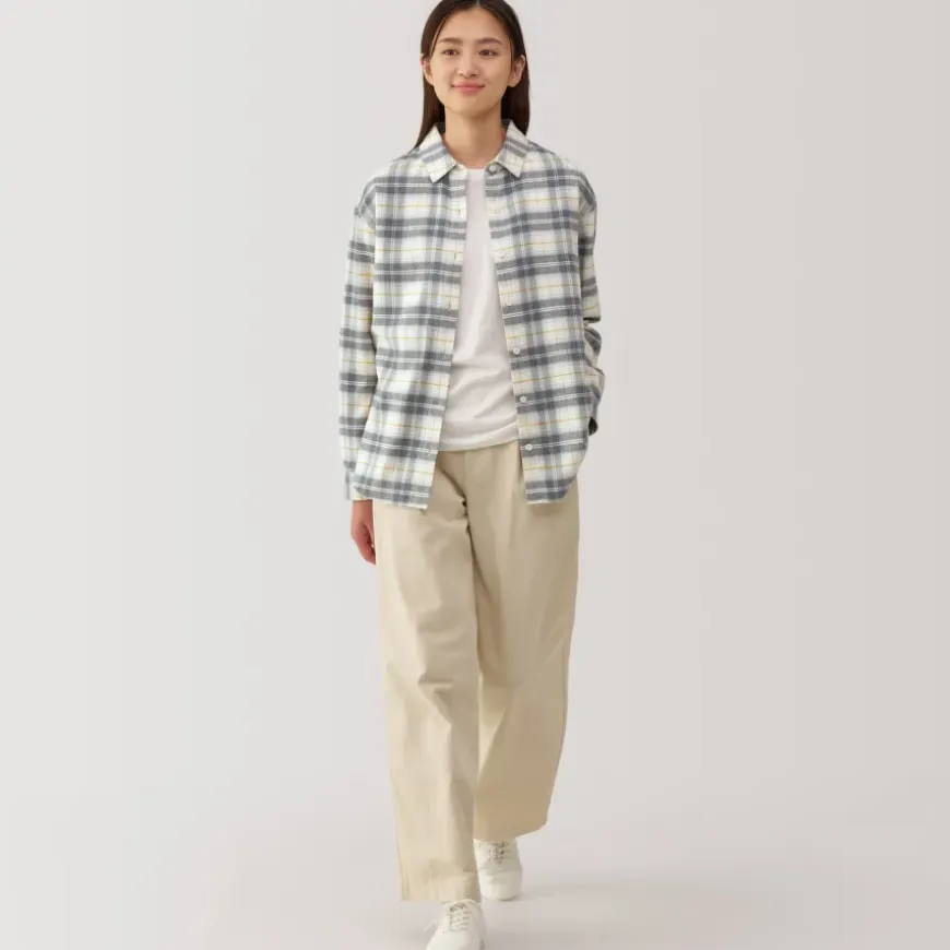 Women's Flannel Regular Collar Long Sleeve Patterned Shirt