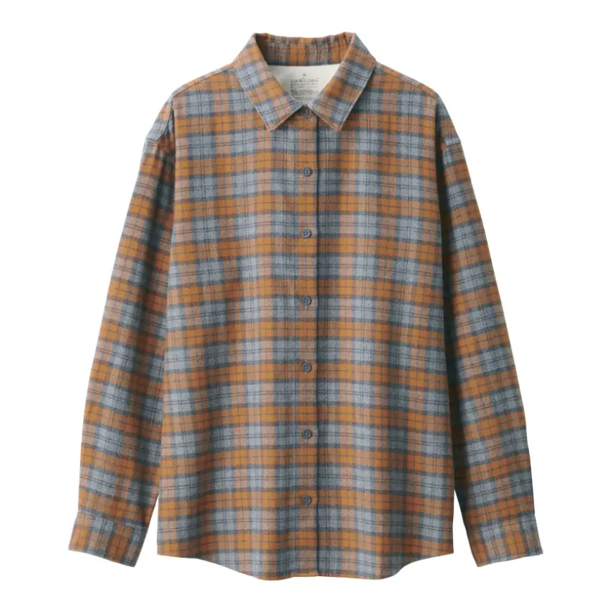Women's Flannel Regular Collar Long Sleeve Patterned Shirt