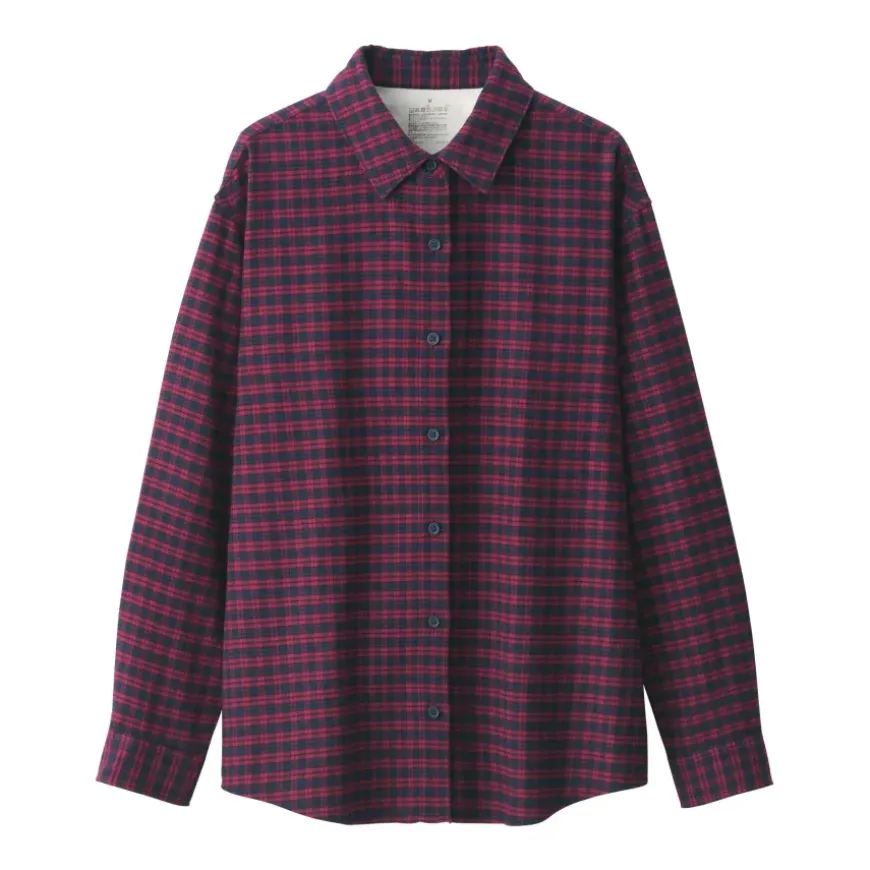 Women's Flannel Regular Collar Long Sleeve Patterned Shirt