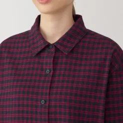 Women's Flannel Regular Collar Long Sleeve Patterned Shirt