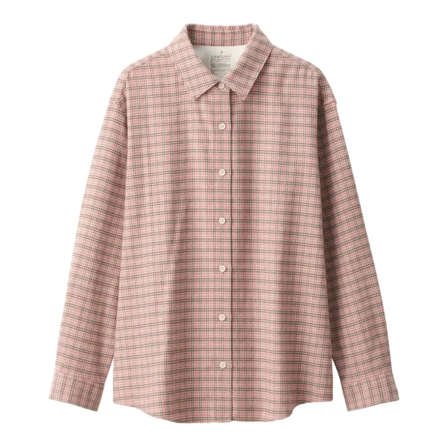 Women's Flannel Regular Collar Long Sleeve Patterned Shirt