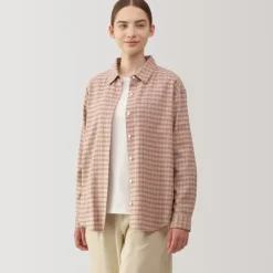Women's Flannel Regular Collar Long Sleeve Patterned Shirt