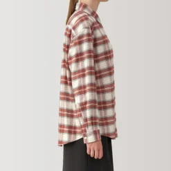 Women's Flannel Regular Collar Long Sleeve Patterned Shirt
