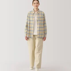 Women's Flannel Regular Collar Long Sleeve Patterned Shirt