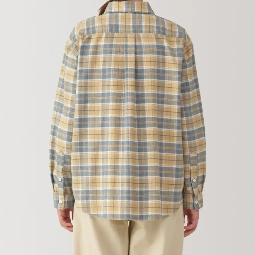 Women's Flannel Regular Collar Long Sleeve Patterned Shirt