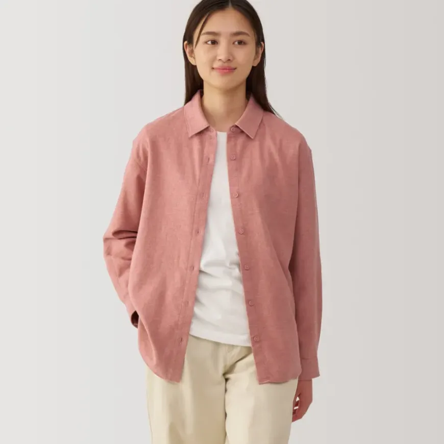 Women's Flannel Regular Collar Long Sleeve Shirt