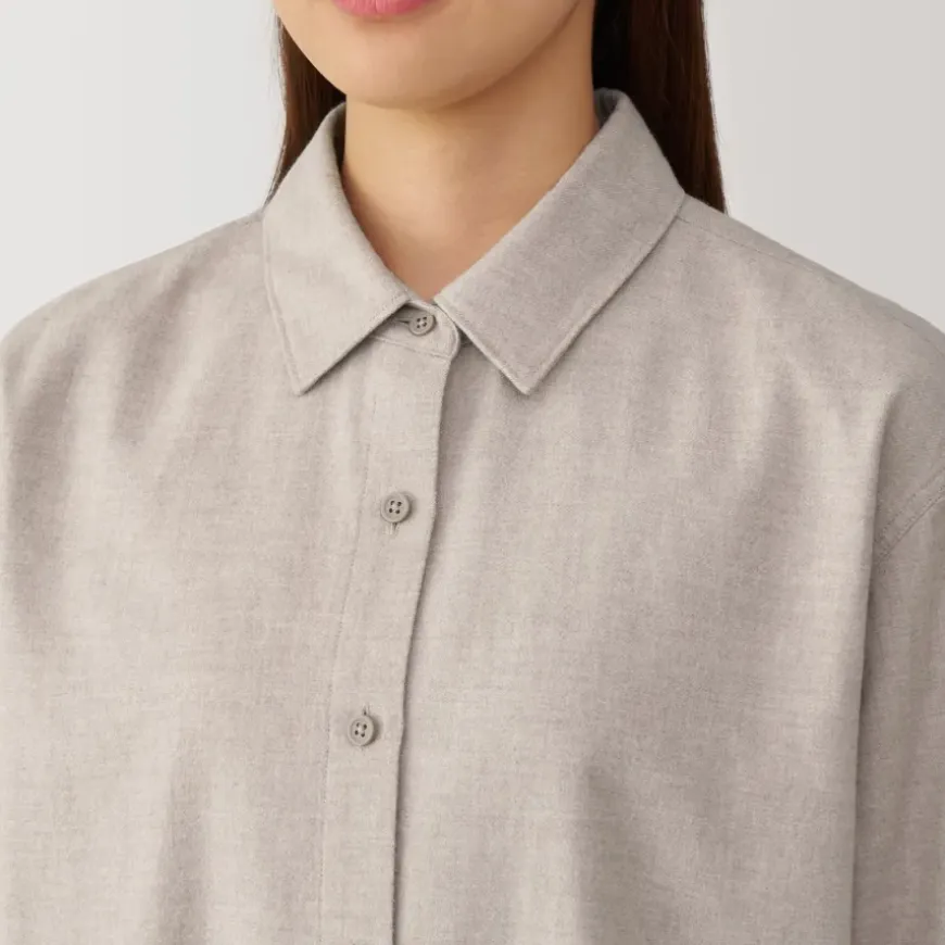 Women's Flannel Regular Collar Long Sleeve Shirt
