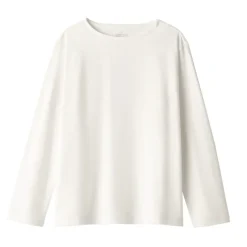 Women's Heavy Weight Boat Neck Long Sleeve T-Shirt