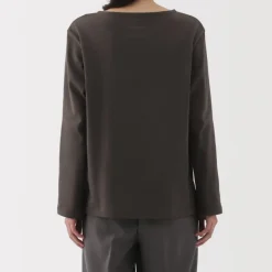 Women's Heavy Weight Boat Neck Long Sleeve T-Shirt