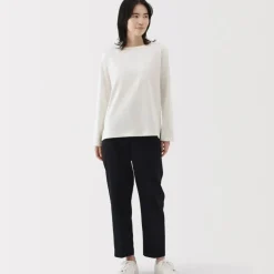 Women's Heavy Weight Boat Neck Long Sleeve T-Shirt