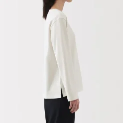 Women's Heavy Weight Boat Neck Long Sleeve T-Shirt