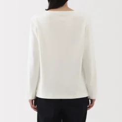 Women's Heavy Weight Boat Neck Long Sleeve T-Shirt