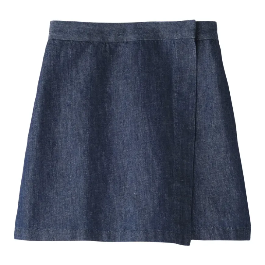 Women's Hemp Blend Denim Skort
