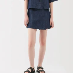 Women's Hemp Blend Denim Skort