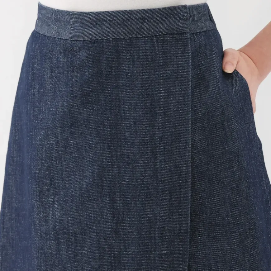 Women's Hemp Blend Denim Skort