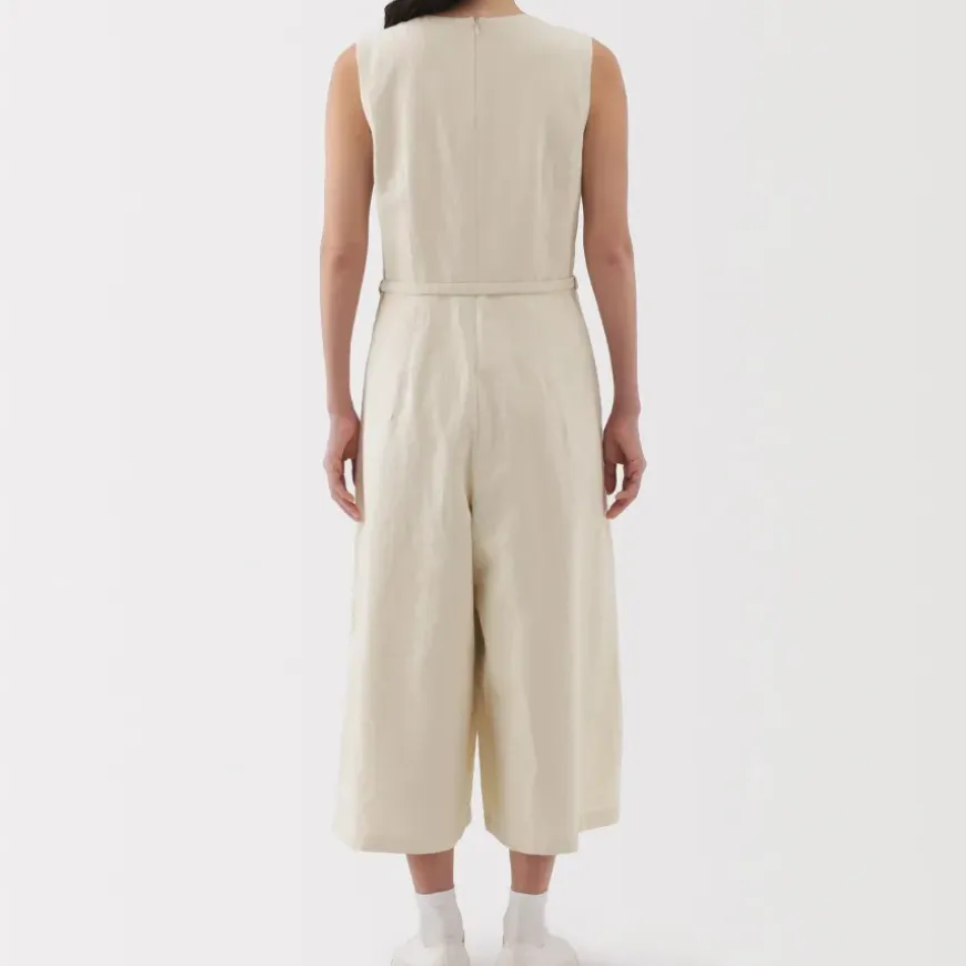 Women's Hemp Blend Twill Jumpsuit