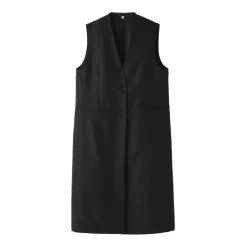 Women's Hemp Blend Twill Long Gilet