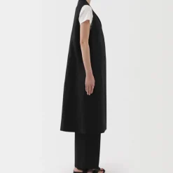 Women's Hemp Blend Twill Long Gilet