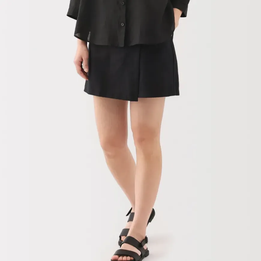 Women's Hemp Blend Twill Skort