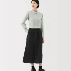 Women's Hemp Cotton Easy Long Skirt
