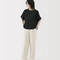 Women's Hemp Cotton Short Sleeve Blouse