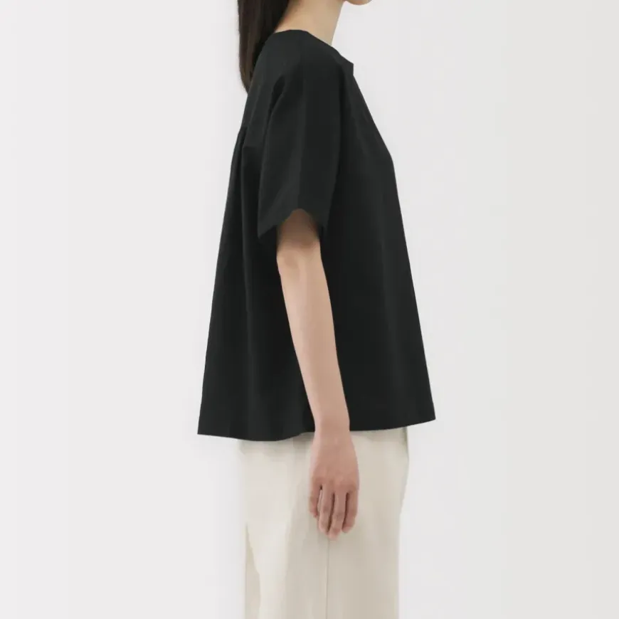 Women's Hemp Cotton Short Sleeve Blouse