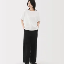 Women's Hemp Cotton Short Sleeve Blouse