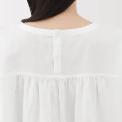 Women's Hemp Cotton Short Sleeve Blouse