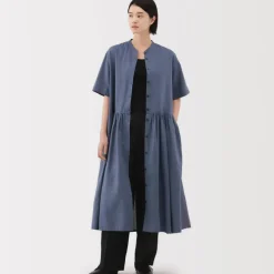 Women's Hemp Cotton Short Sleeve Dress