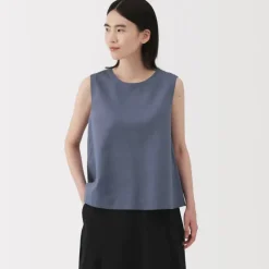 Women's Hemp Cotton Sleeveless Blouse