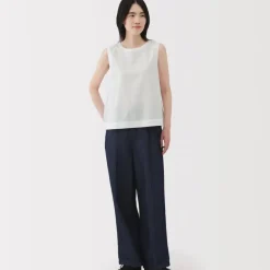 Women's Hemp Cotton Sleeveless Blouse