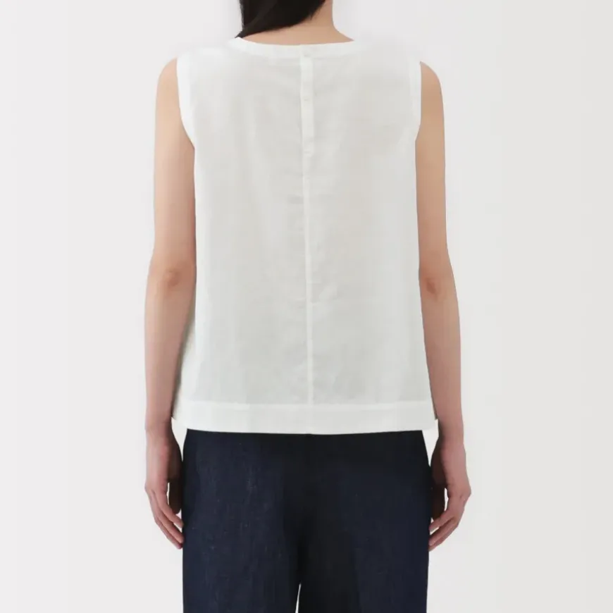 Women's Hemp Cotton Sleeveless Blouse
