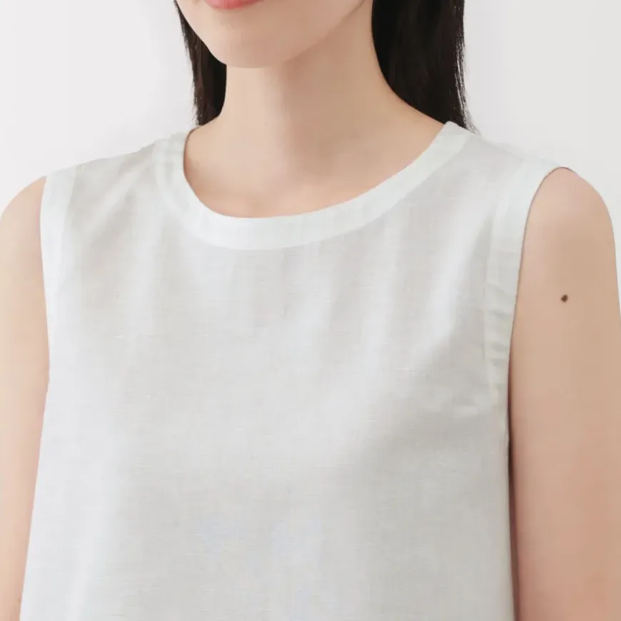 Women's Hemp Cotton Sleeveless Blouse