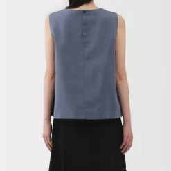 Women's Hemp Cotton Sleeveless Blouse