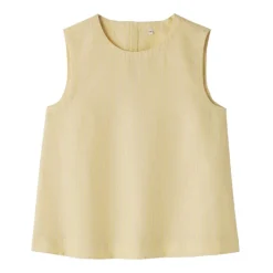 Women's Hemp Cotton Sleeveless Striped Blouse