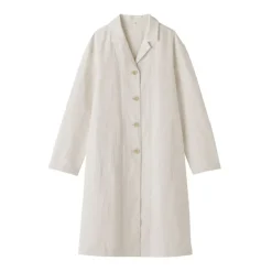 Women's Hemp Cotton Striped Coat