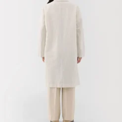 Women's Hemp Cotton Striped Coat