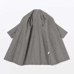 Women's Hemp Cotton Striped Coat