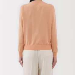 Women's High Twisted Crew Neck Cardigan