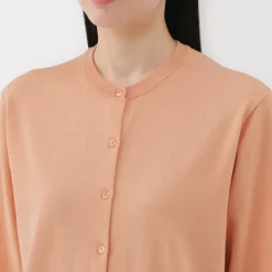 Women's High Twisted Crew Neck Cardigan