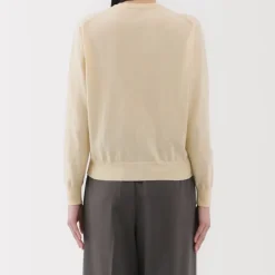Women's High Twisted Crew Neck Cardigan