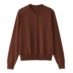 Women's High Twisted Crew Neck Cardigan